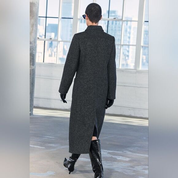 COAT WITH MANTECO WOOL ZW COLLECTION - Picture 5 of 13